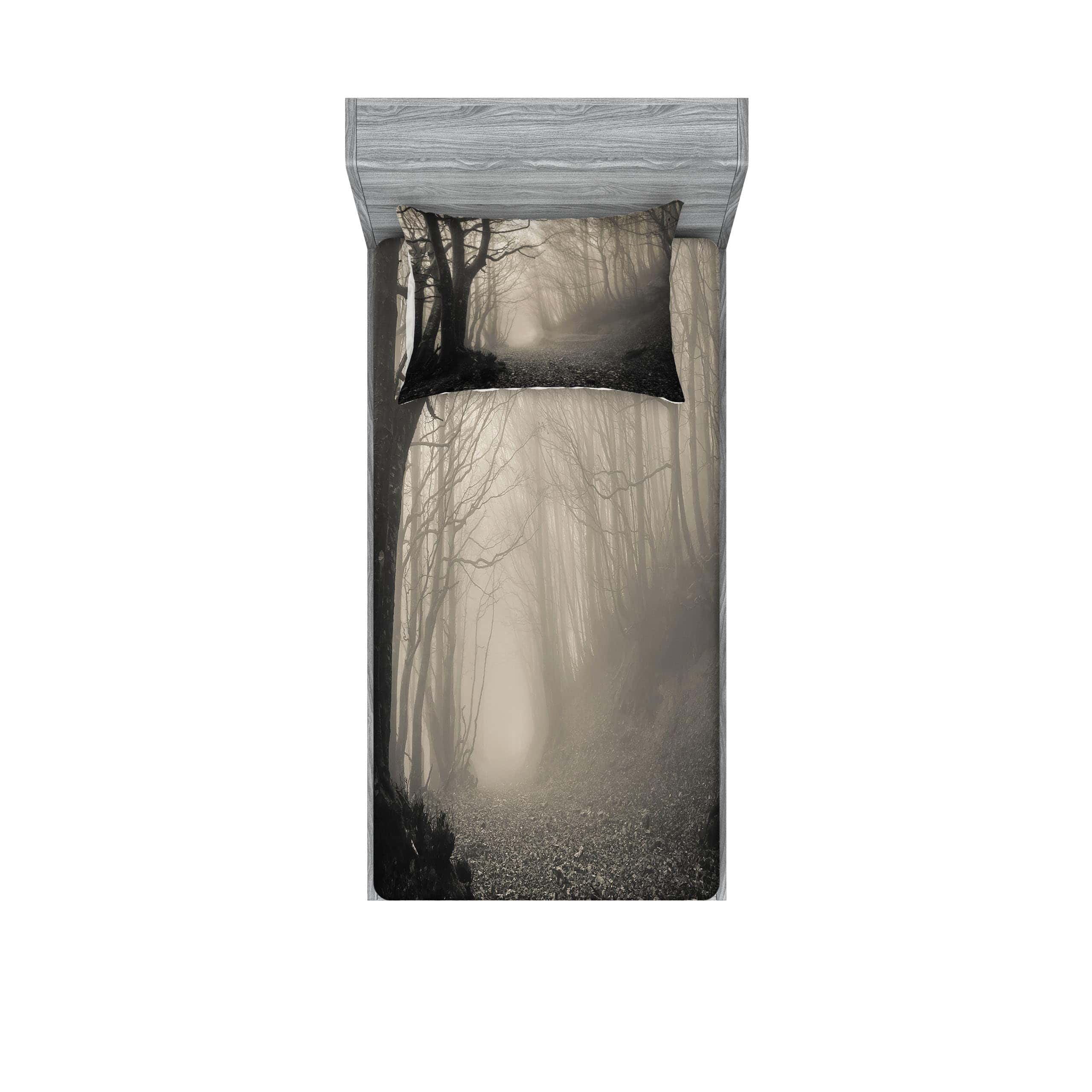 Juego de sábana ajustable y funda de almohada gótica