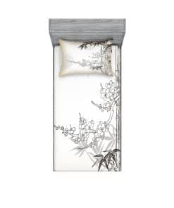 Lunarable East Juego de sábanas ajustables y funda de