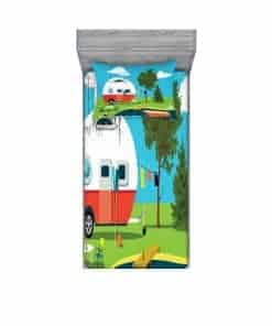 Juego de sábana ajustada y funda de -Verde Azul