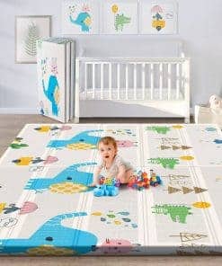 Tapete de Juego para Bebé Plegable Reversible y Grande