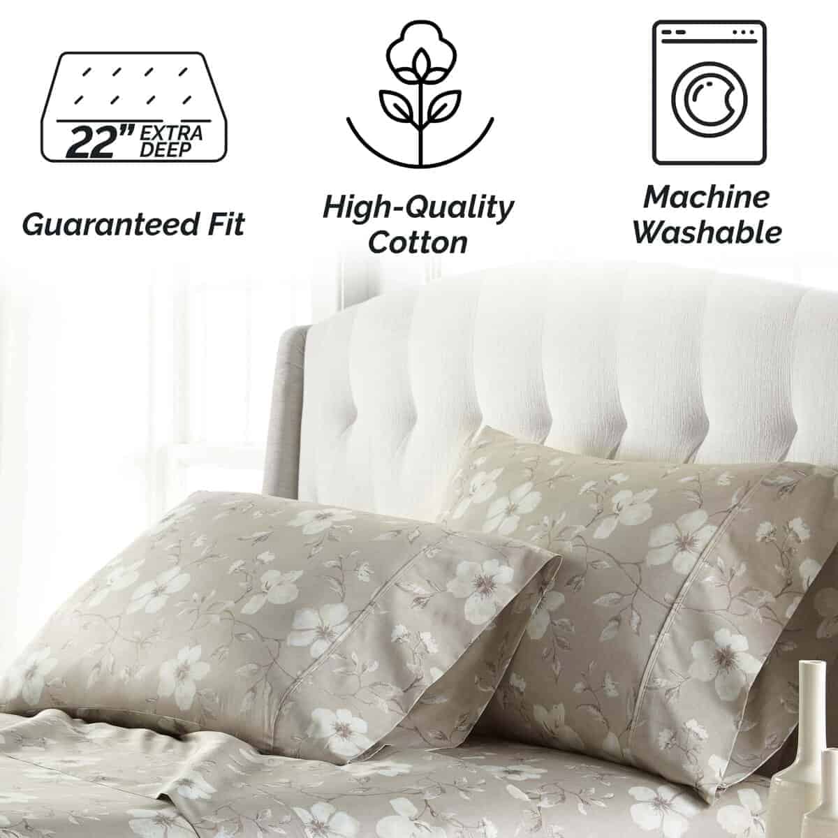 Juego de Sábanas Southshore Fine Living, Inc. -Gris-Místico - Imagen 5