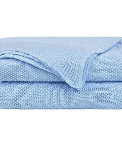 Manta de Tejido de Punto 100% Algodón PiccoCasa, Mantas