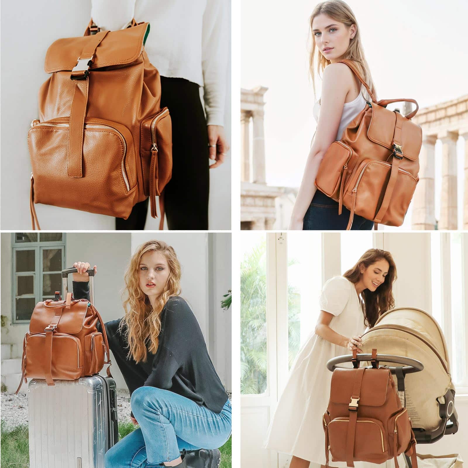 MOMINSIDE Mochila para Pañales con 14 Bolsillos, Bolso de - Imagen 3