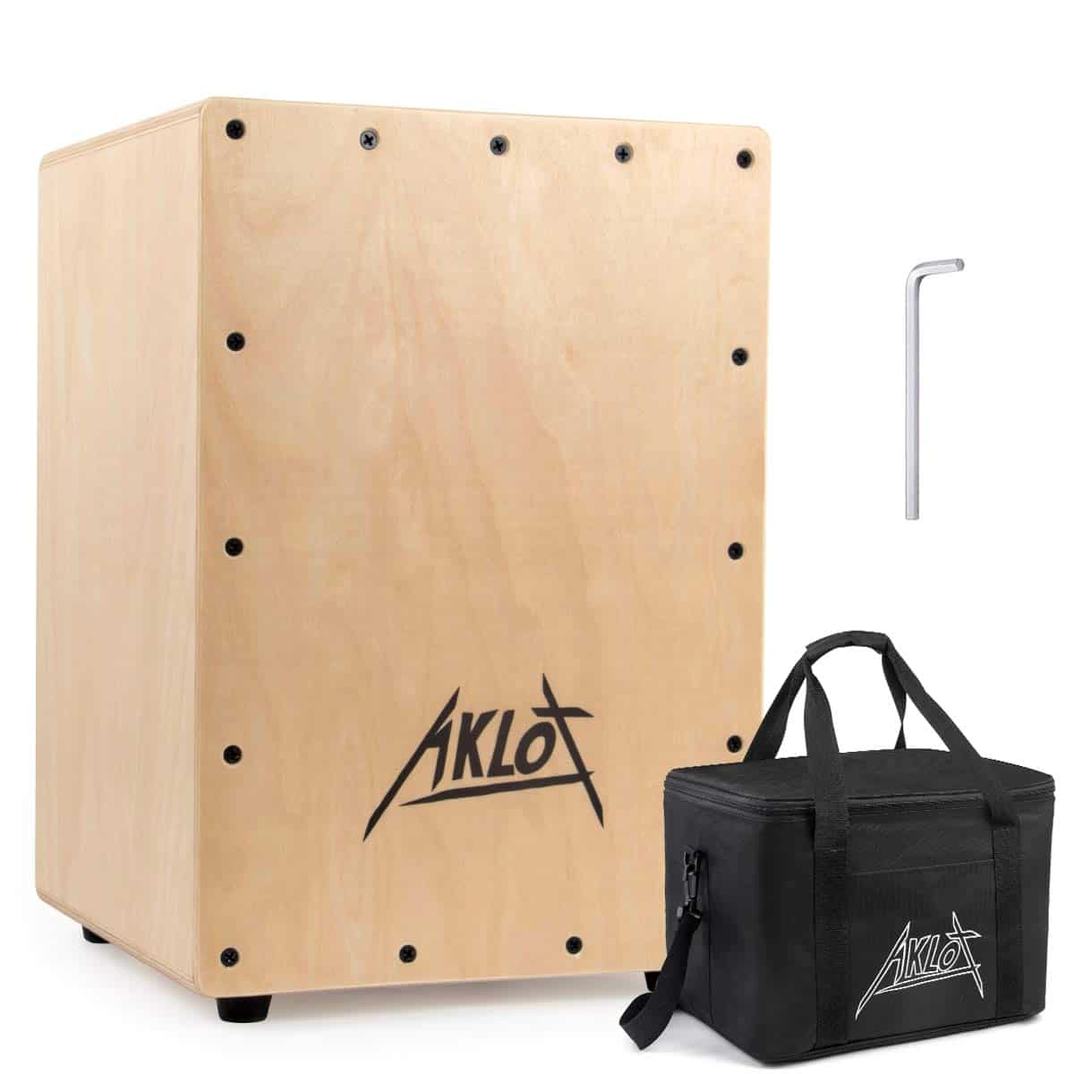 AKLOT Cajon Drum Box 10" Cajon Instrumento de Percusión