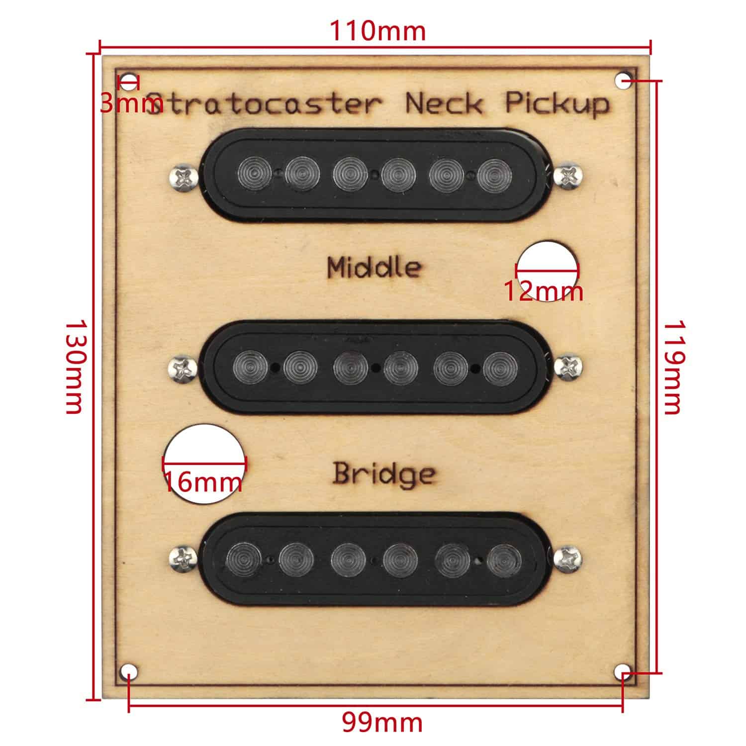 Swhmc 3PCS SSS Single Coil Pickup para Fender Strat SQ - Imagen 5