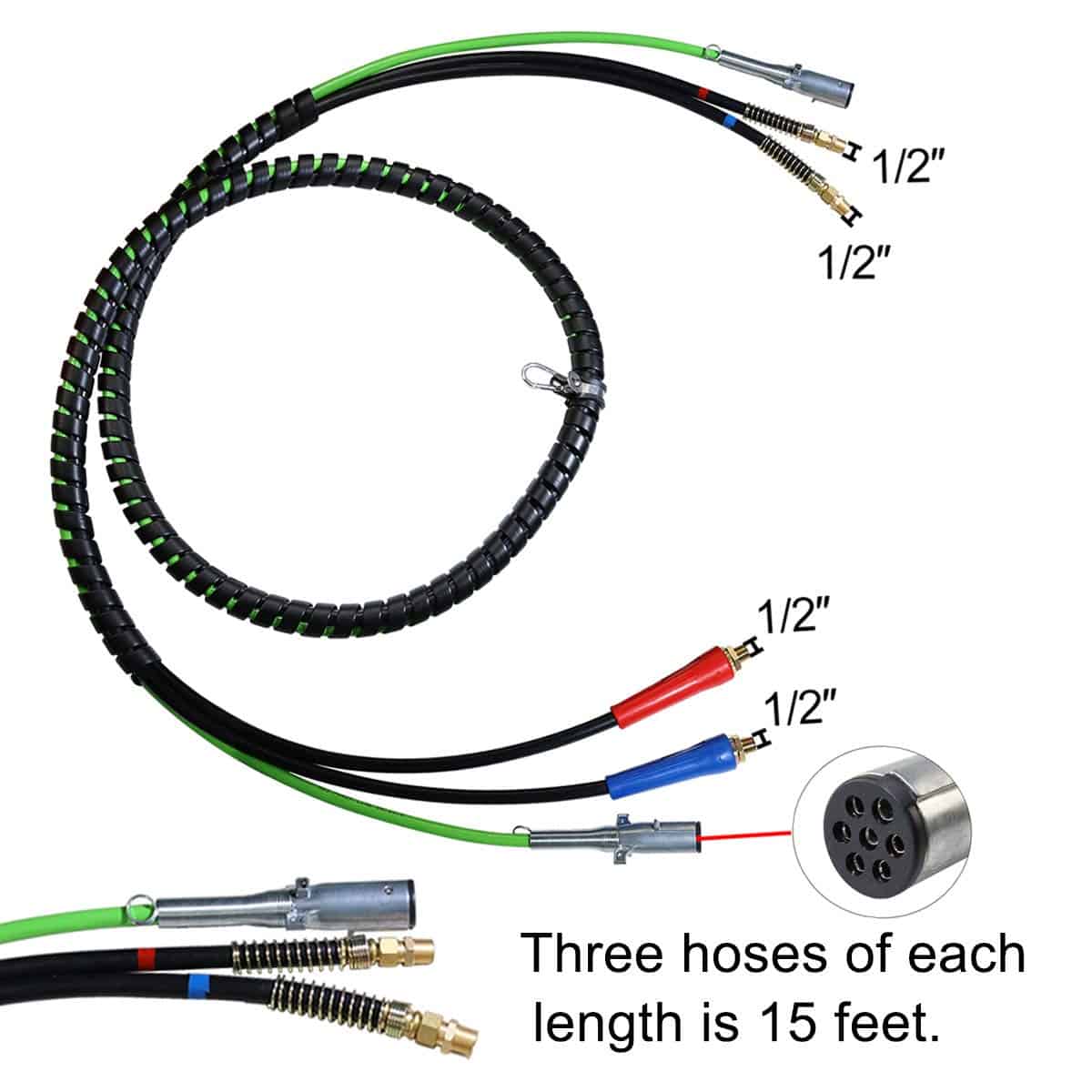 KIT DE LÍNEAS DE AIRE PARA CAMIÓN SEMINUEVO 15FT 3 en 1 - Imagen 4