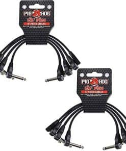Pig Hog Lil Pigs 6-inch Low Profile Patch Cables - Set de 8