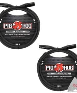 Cable de Micrófono Pig Hog PHM6 8mm, 6 pies XLR - Paquete