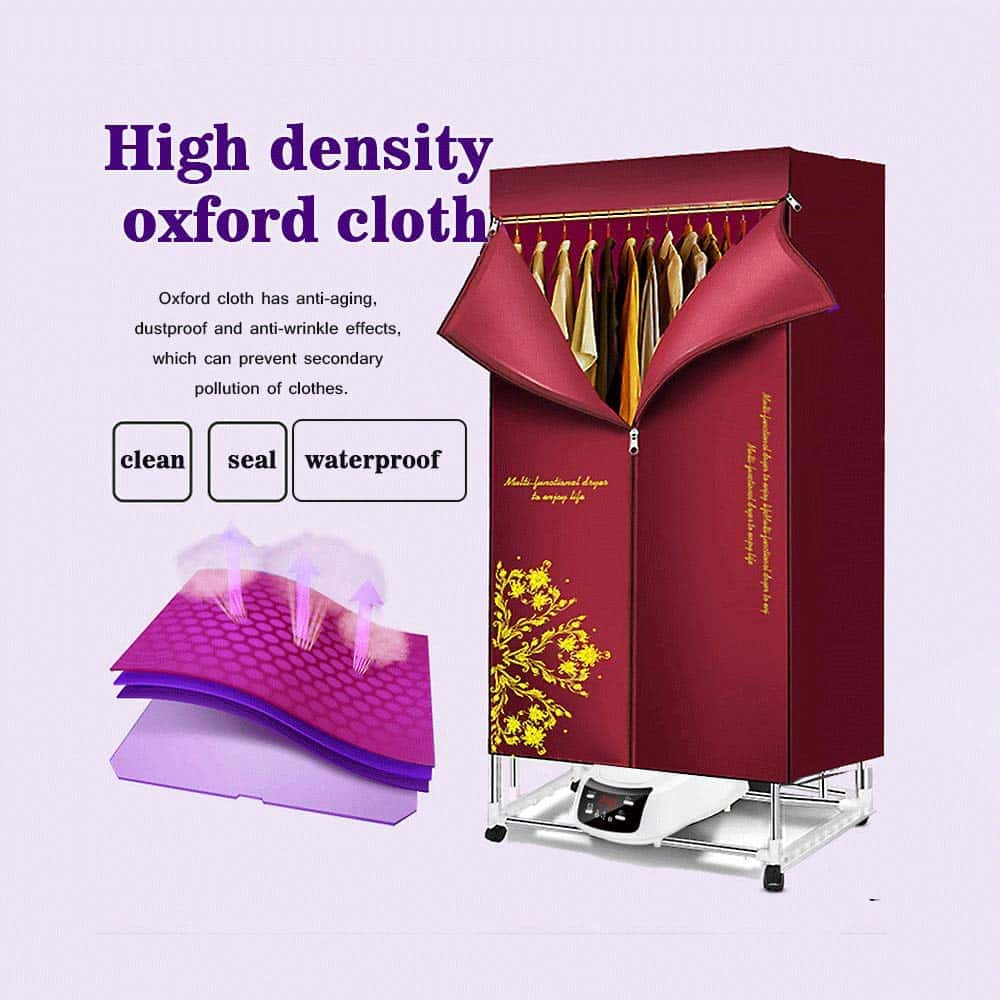 Secadora de Ropa Plegable Eléctrica 110v-240v Portátil de - Imagen 6