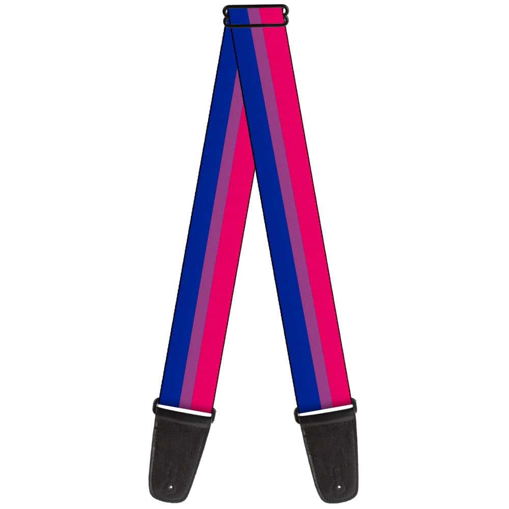 Correa de guitarra Buckle-Down, Bandera Bisexual Rosa