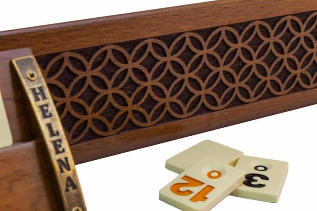 Juego de Mesa de Rummy Grabado con Begonia - Juego de - Imagen 3