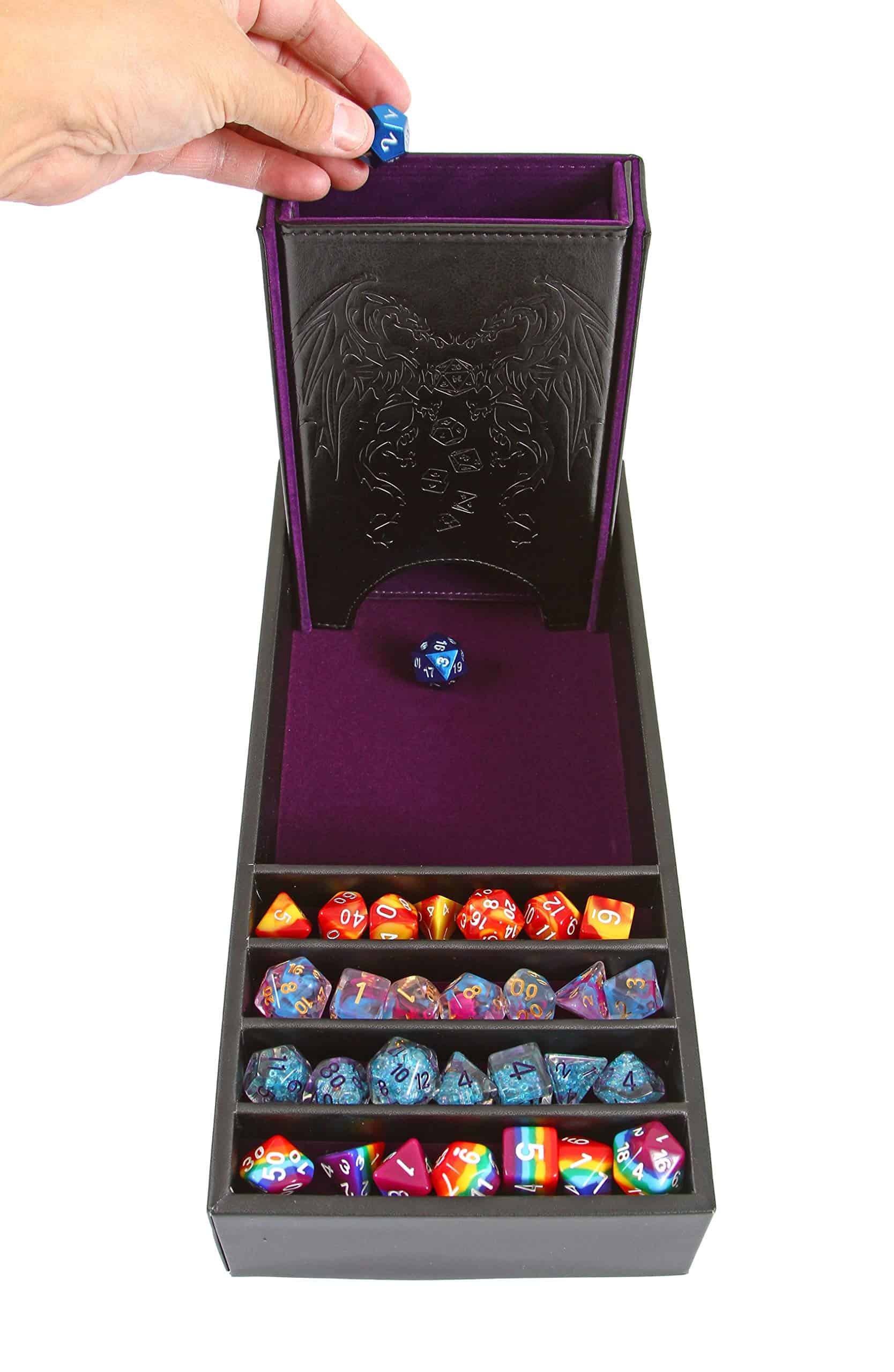 Forged Dice Co. Citadel Dice Tray and Dice -Purple - Imagen 3