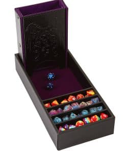 Forged Dice Co. Citadel Dice Tray and Dice -Purple
