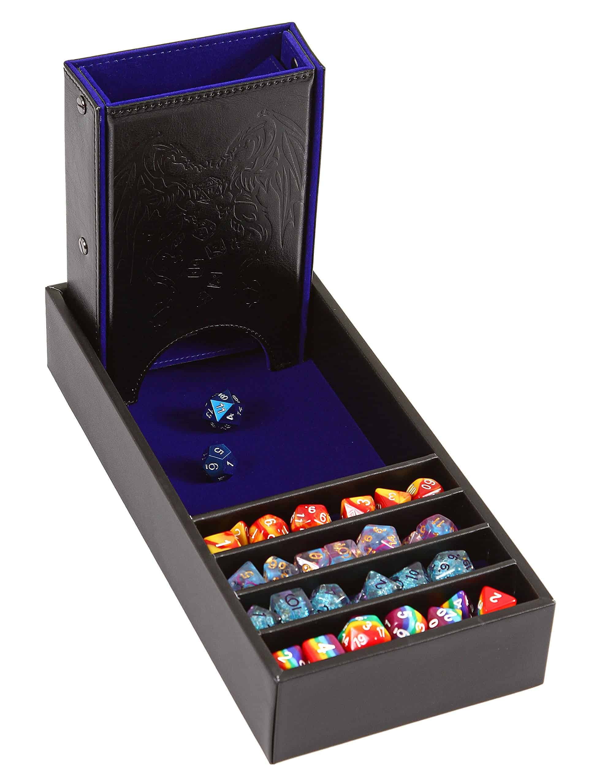 Forged Dice Co. Citadel Dice Tray and Dice -Azul