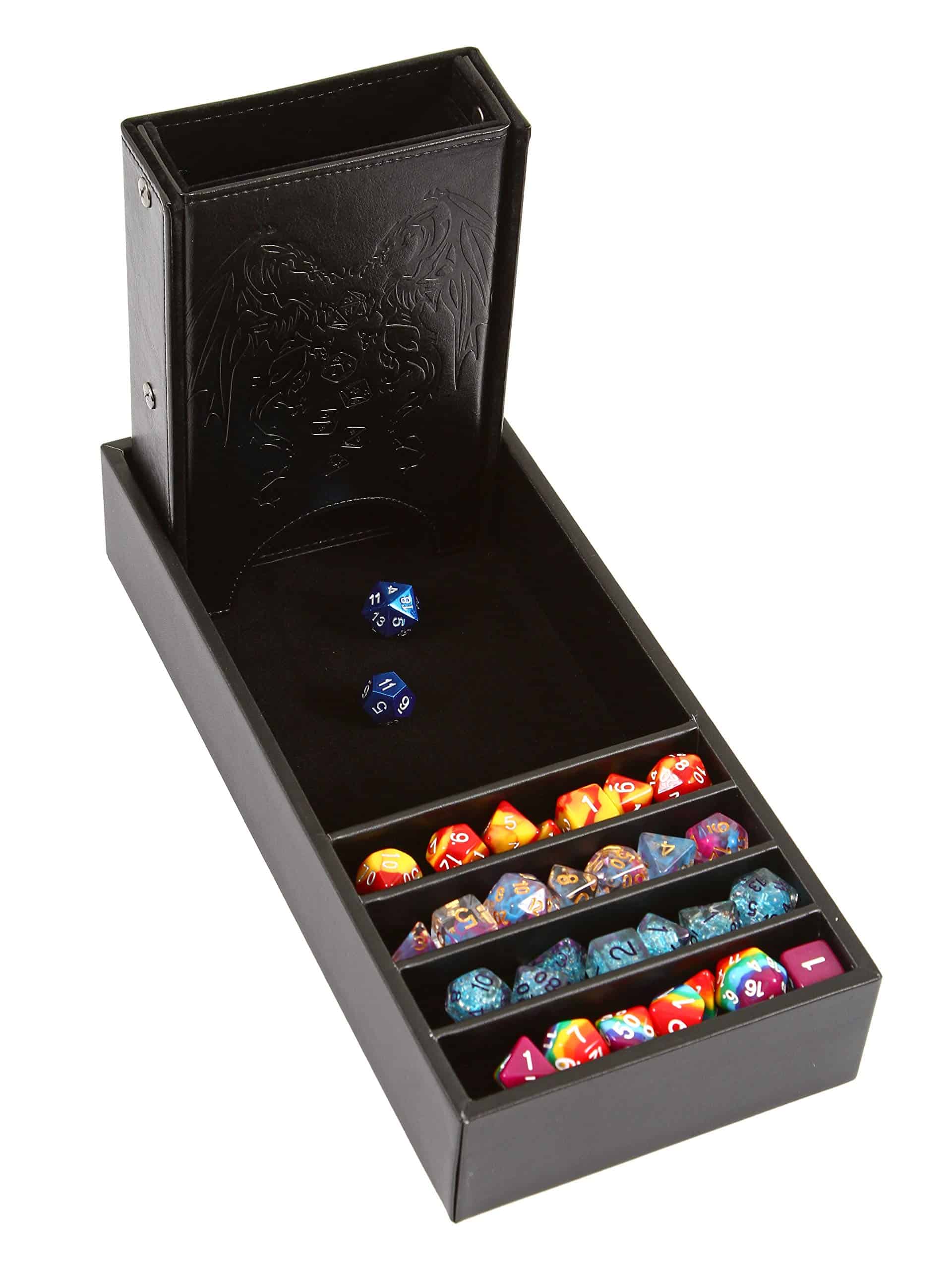 Bandeja de dados y Torre de dados Forged Dice -Negro