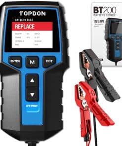 Probador de batería de coche 24V 12V, TOPDON BT200