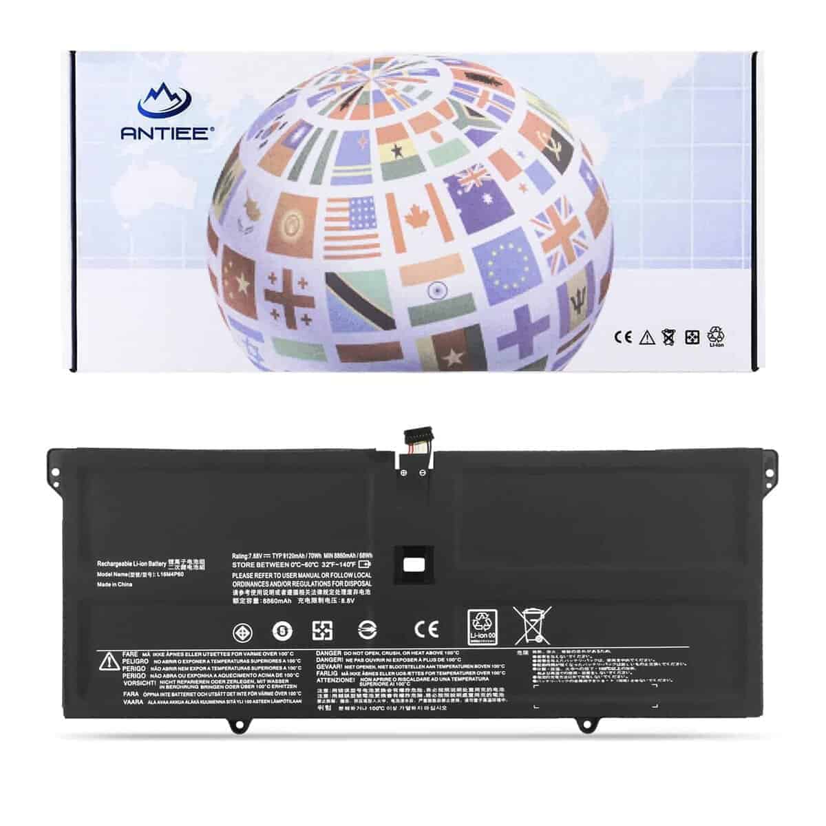 Batería de repuesto ANTIEE L16M4P60 para Lenovo Yoga 920