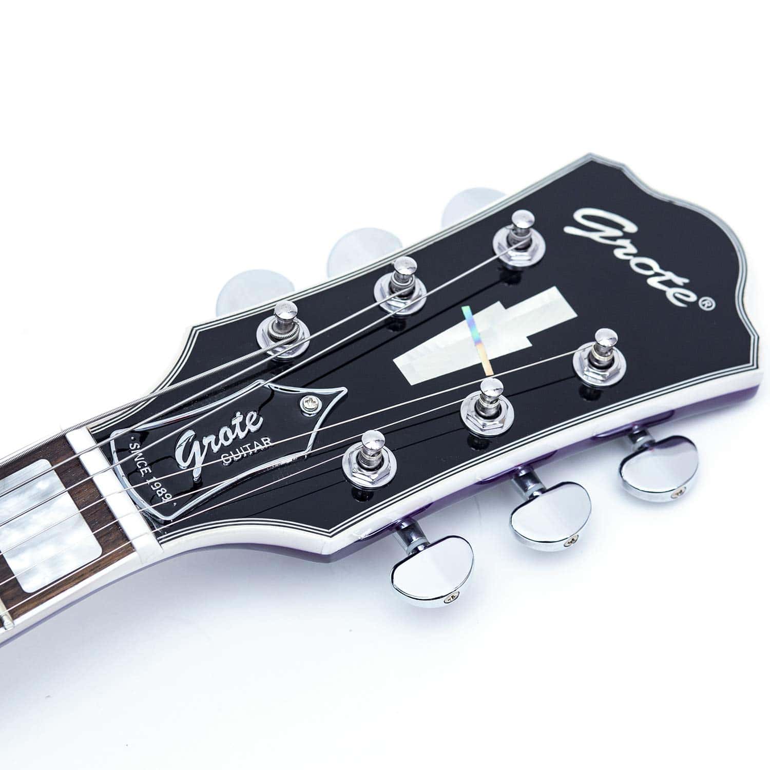 Guitarra Eléctrica GROTE Jazz Semi-Hueca Con Puente Trapeze - Imagen 7