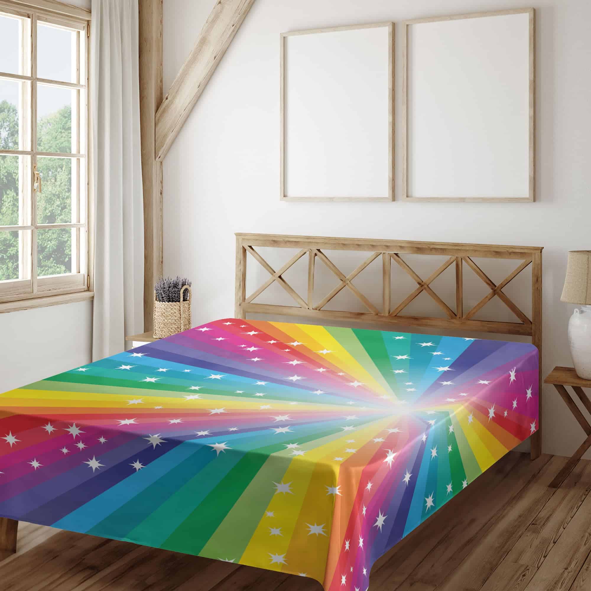 Sábana Plana Lunarable Colorful, Ilustración de Diseño - Imagen 3