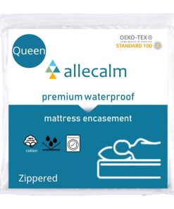 Funda de colchón impermeable con cremallera allecalm Queen