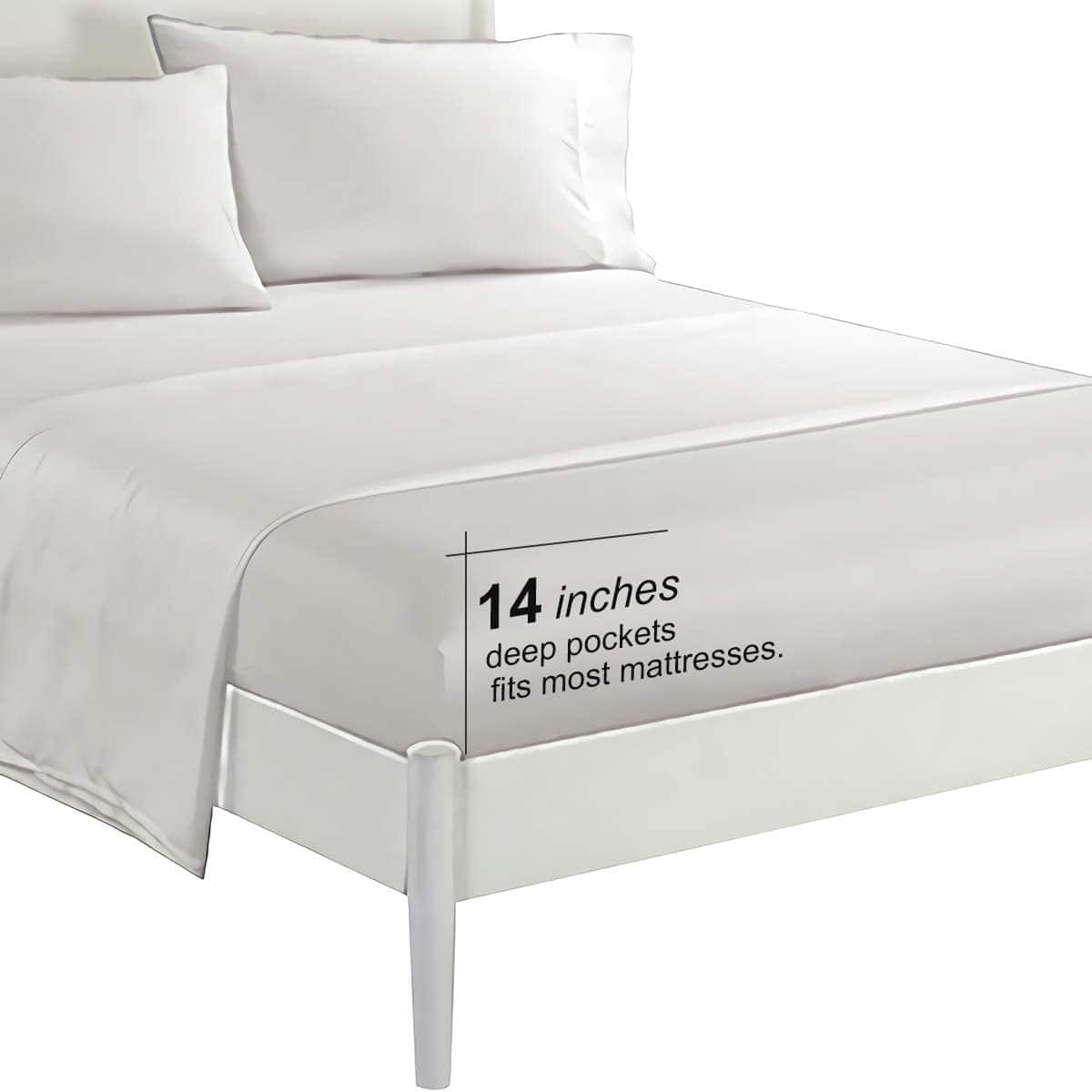 Juego de Sábanas de Lujo NHNHN 4 Piezas Súper Suave de - Imagen 5