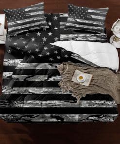 Queener Home Juego de Funda Nórdica de Camuflaje de 4