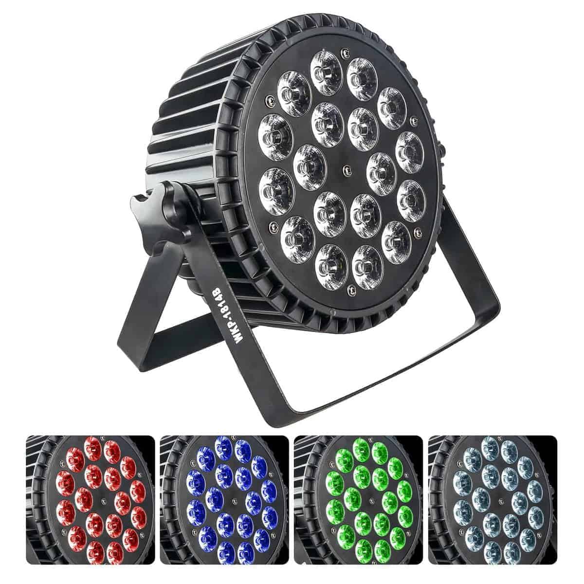 Luces Par LED, Luces LED RGBW 4 en 1 de 18x12w para