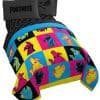 Jay Franco Fortnite Neon Warhol Juego de Cama Completa de 5