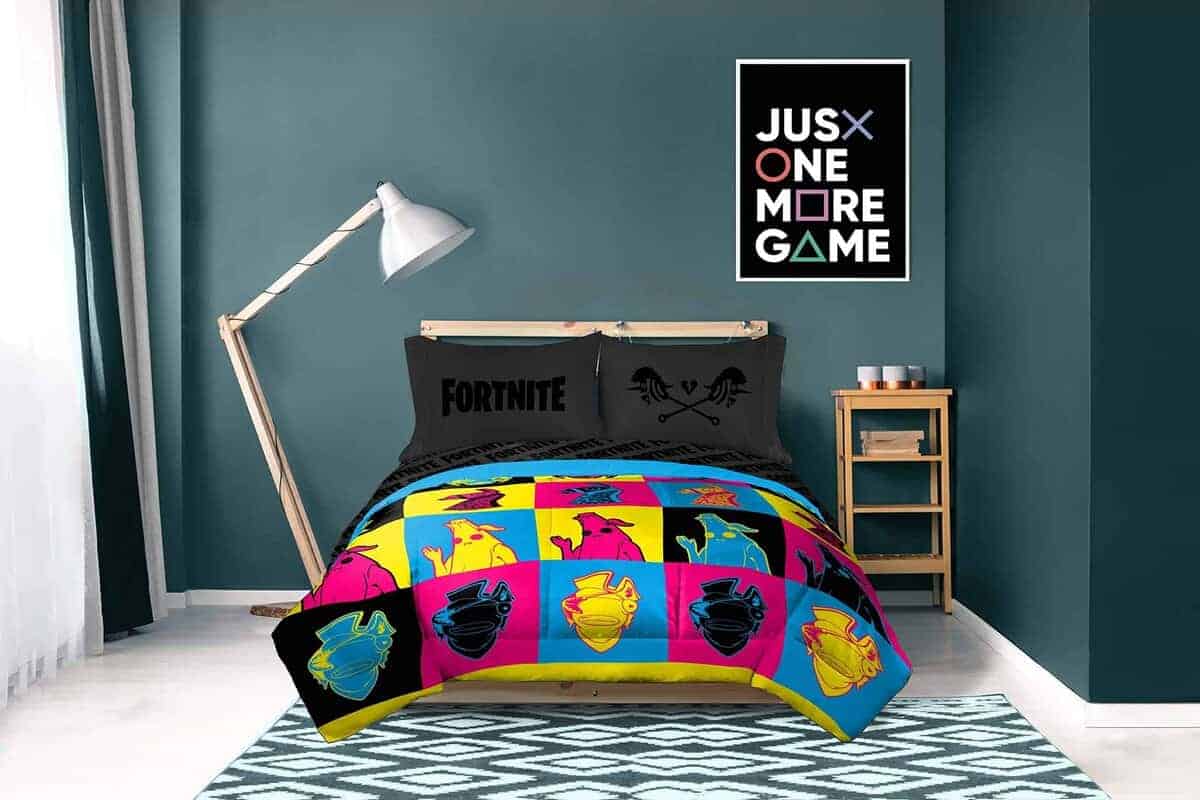 Jay Franco Fortnite Neon Warhol Juego de Cama Completa de 5 - Imagen 8