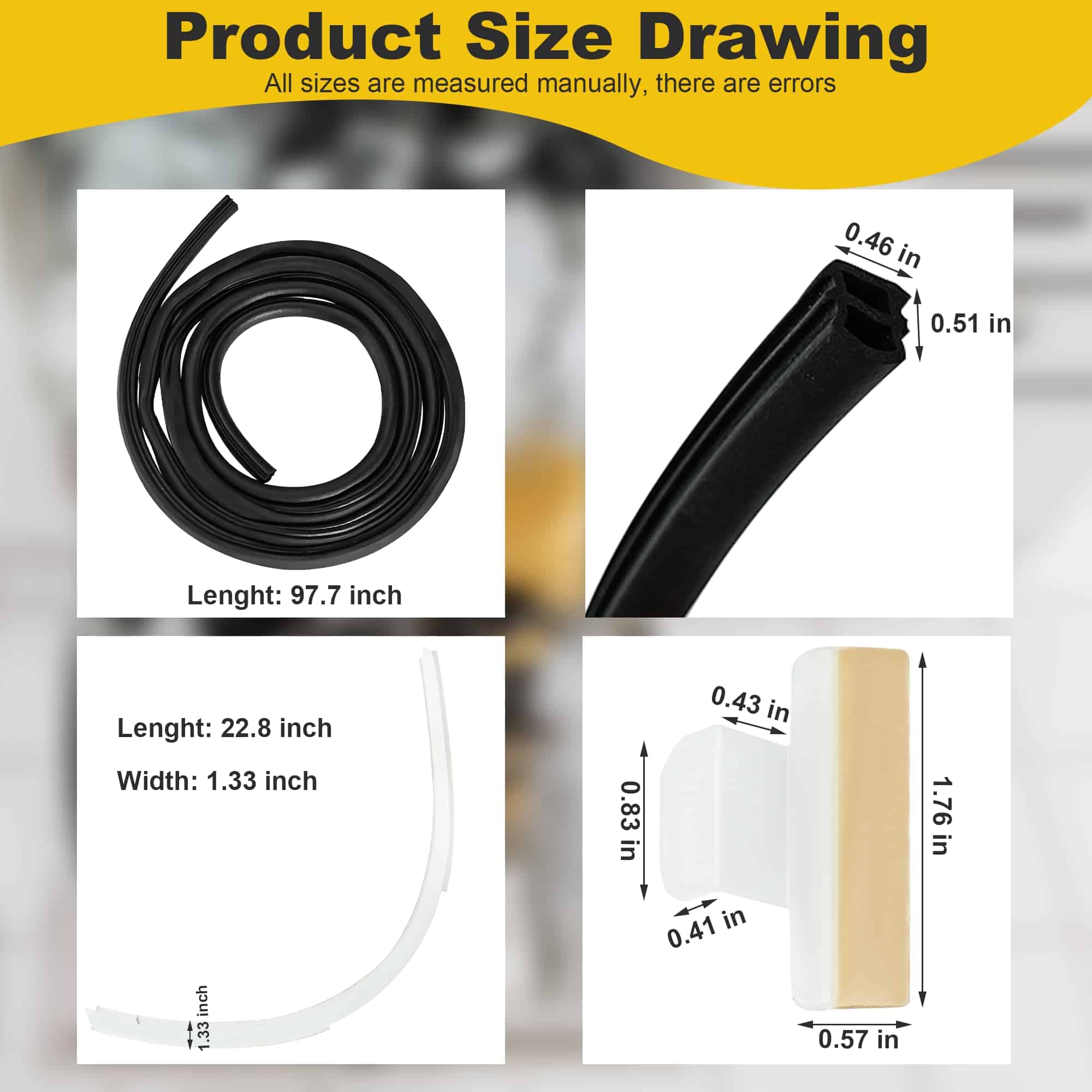 154827601 Sello de Puerta de Lavavajillas 809006501 Junta - Imagen 3