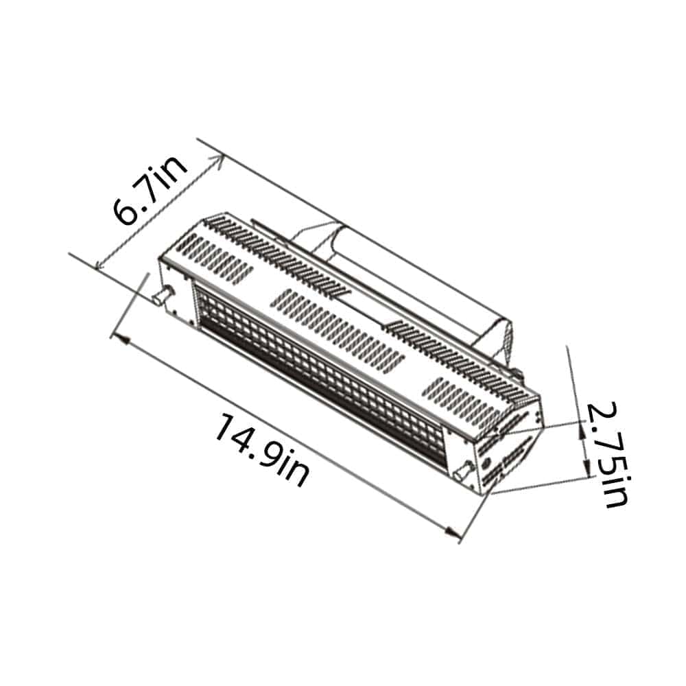 Lámpara de Curado de Pintura por Infrarrojos Solary, 1000W - Imagen 5