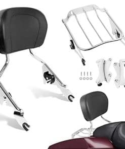 AUFER Respaldo Desmontable para Pasajero Sissy Bar con