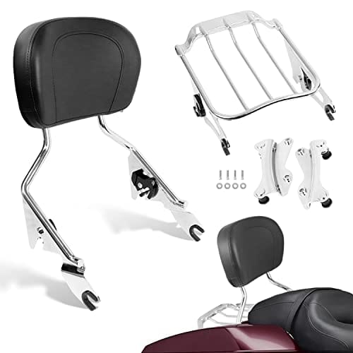 AUFER Respaldo Desmontable para Pasajero Sissy Bar con