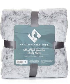 Manta de Lana Ultra Suave - Manta de Piel Falsa de Lujo