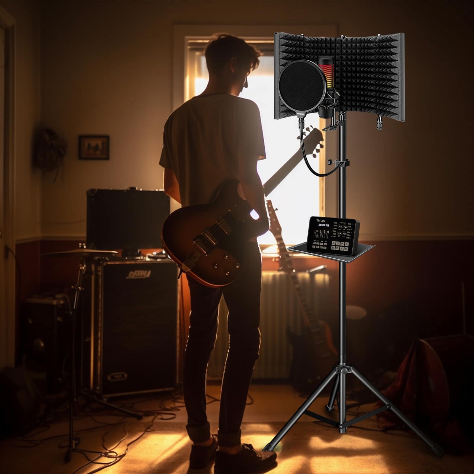 Escudo de Aislamiento para Micrófono de Grabación - Imagen 9