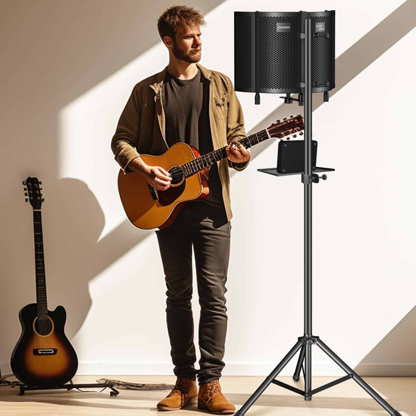 Escudo de Aislamiento para Micrófono de Grabación - Imagen 3