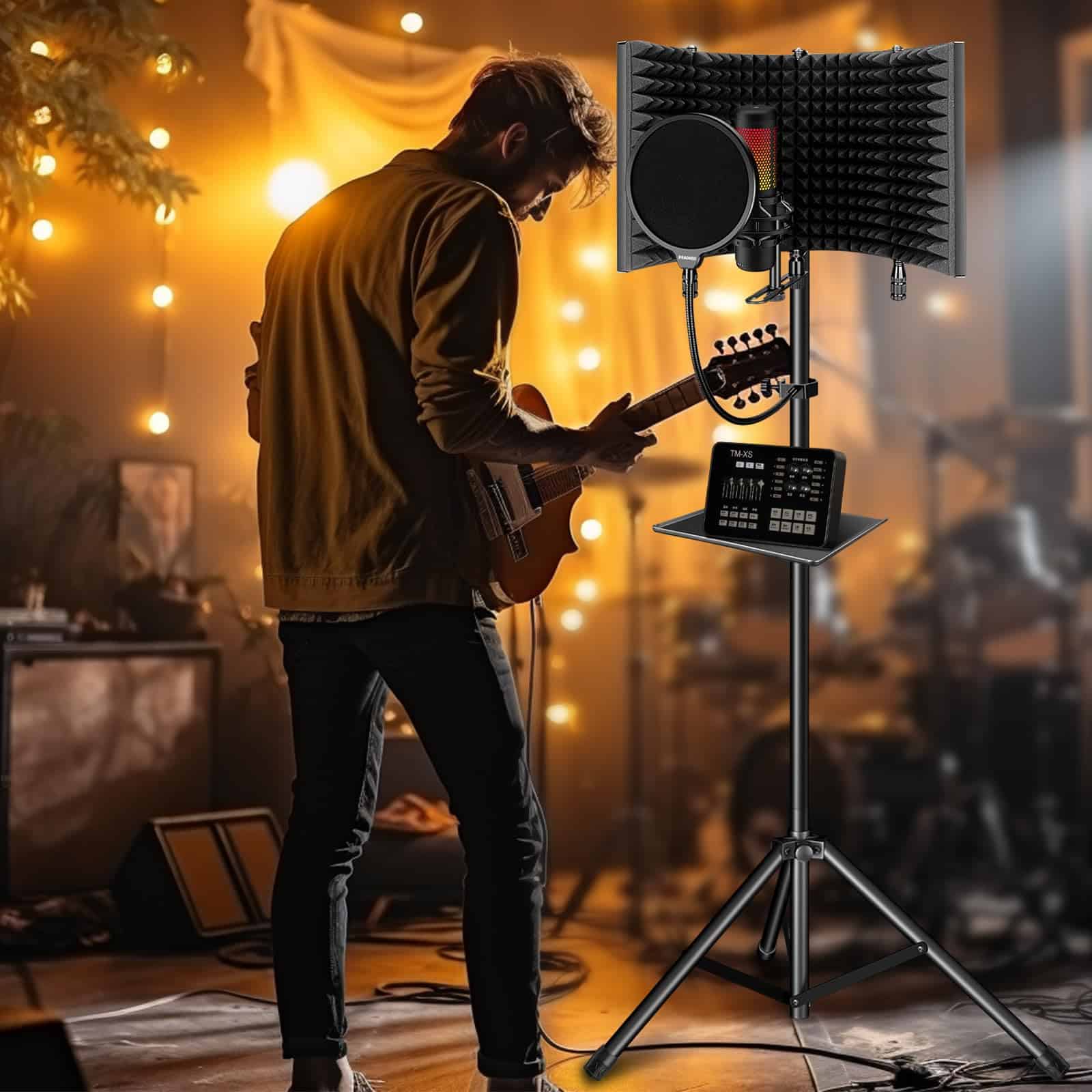 Escudo de Aislamiento para Micrófono de Grabación - Imagen 7