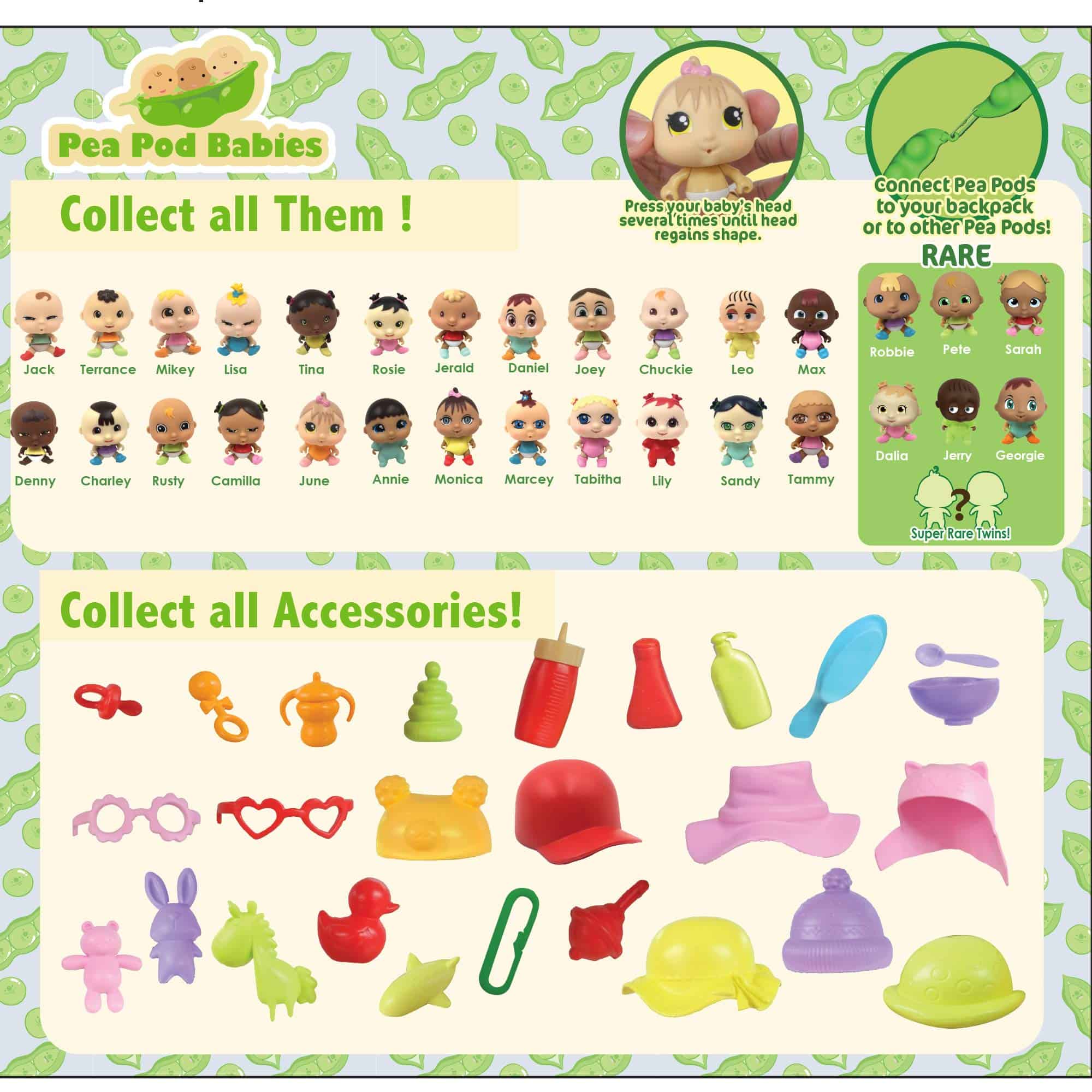 Paquete de Bebés en Vaina (Set de 4) - Juguetes Sorpresa - Imagen 8