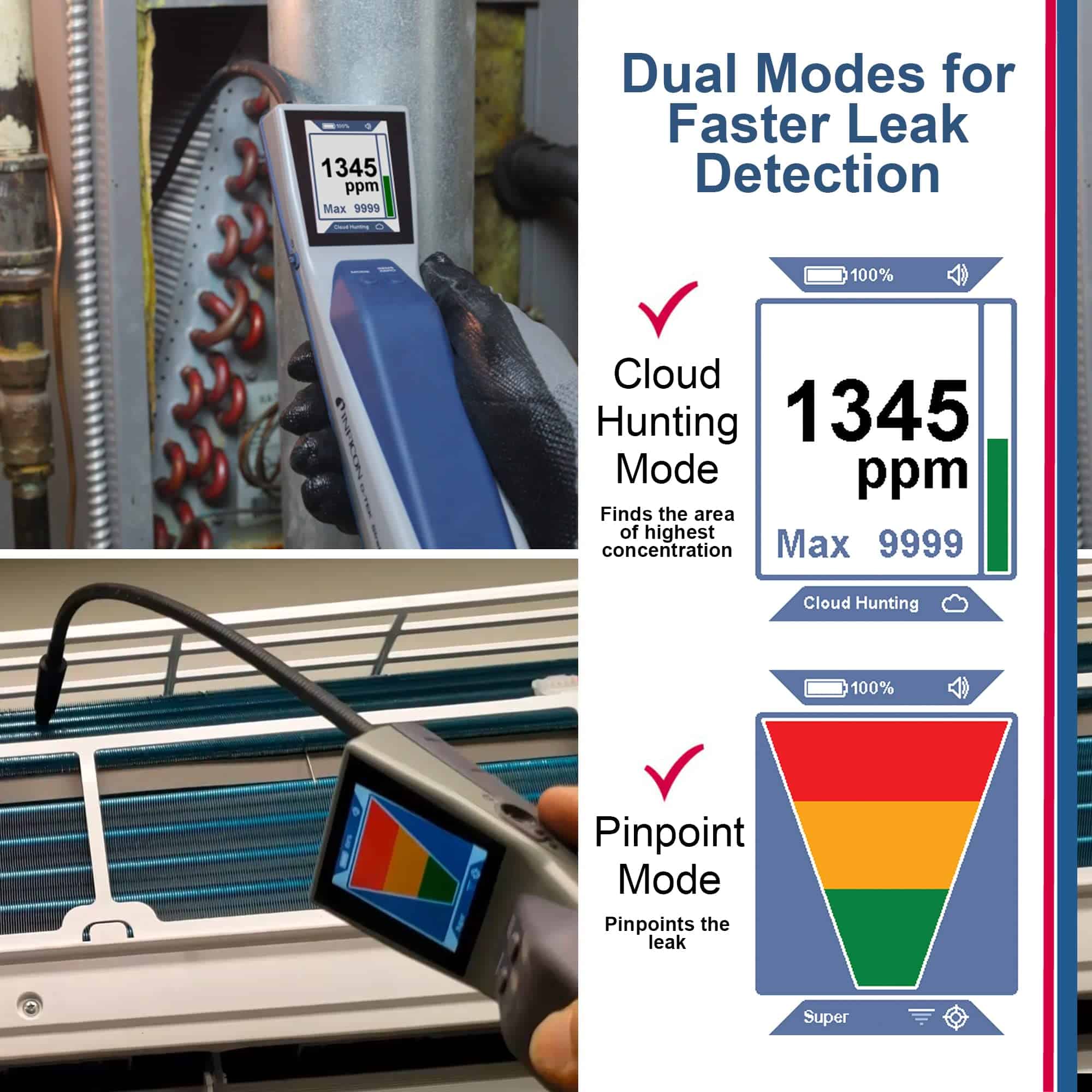 INFICON D-TEK Stratus Detector de Fugas de Refrigerante y - Imagen 3