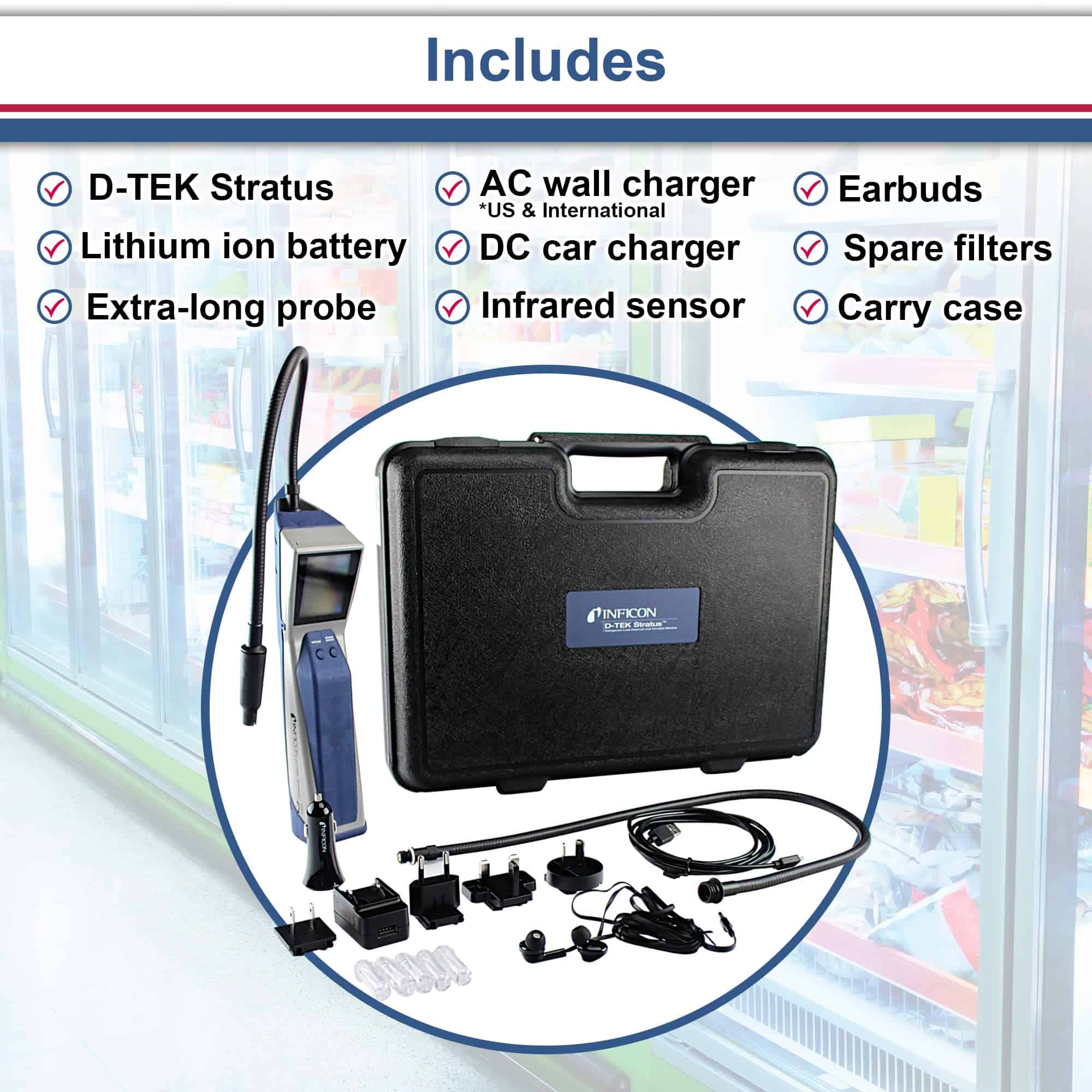 INFICON D-TEK Stratus Detector de Fugas de Refrigerante y - Imagen 8