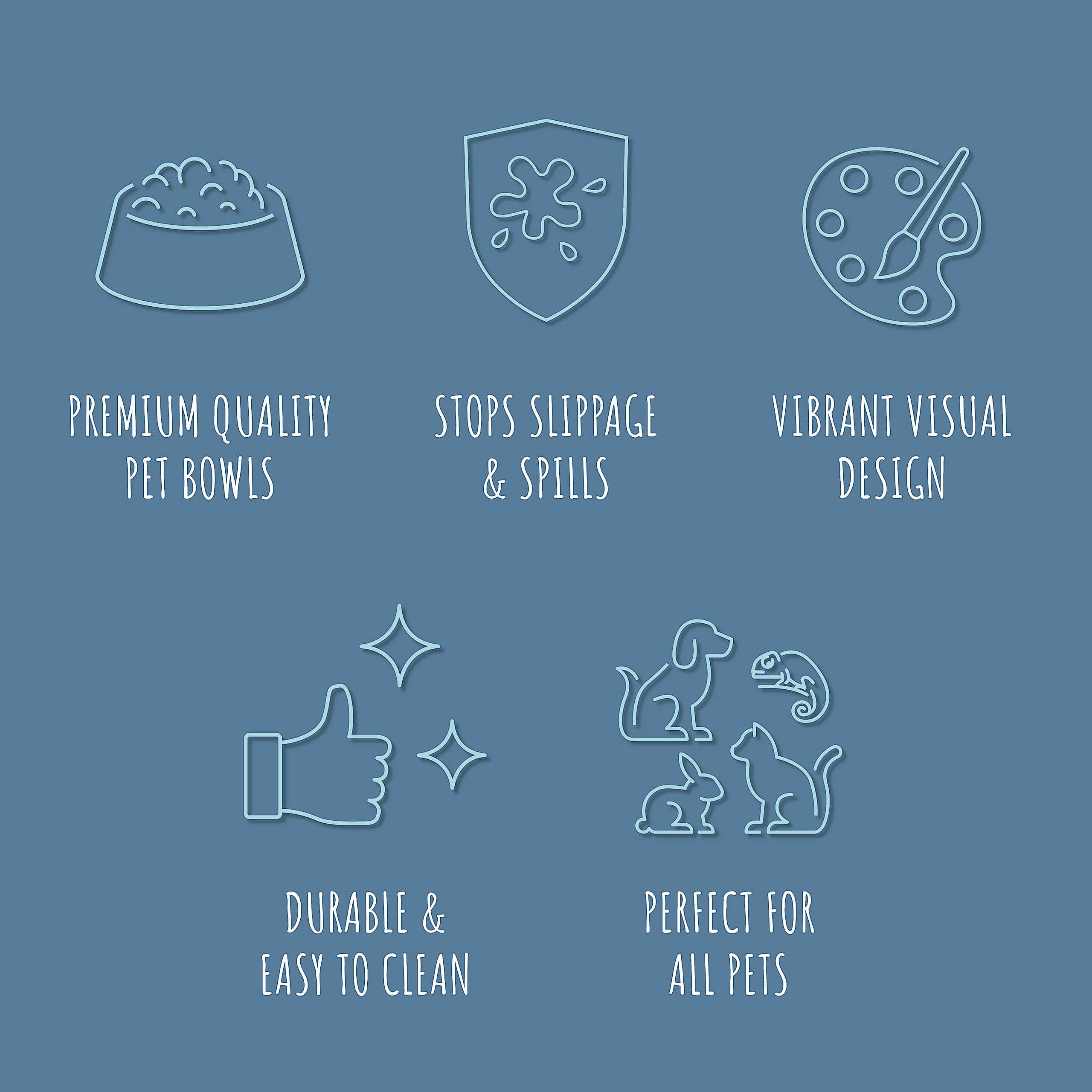 Park Life Designs Tazón para Mascotas | Manor (Pequeño, - Imagen 3