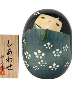 Kokeshi Happiness Uzaburo (Grande, Verde, Altura 3.5