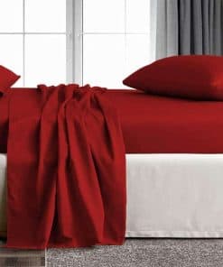 Juego de Sábanas trendbeddingmart TBM 100% -Borgoña