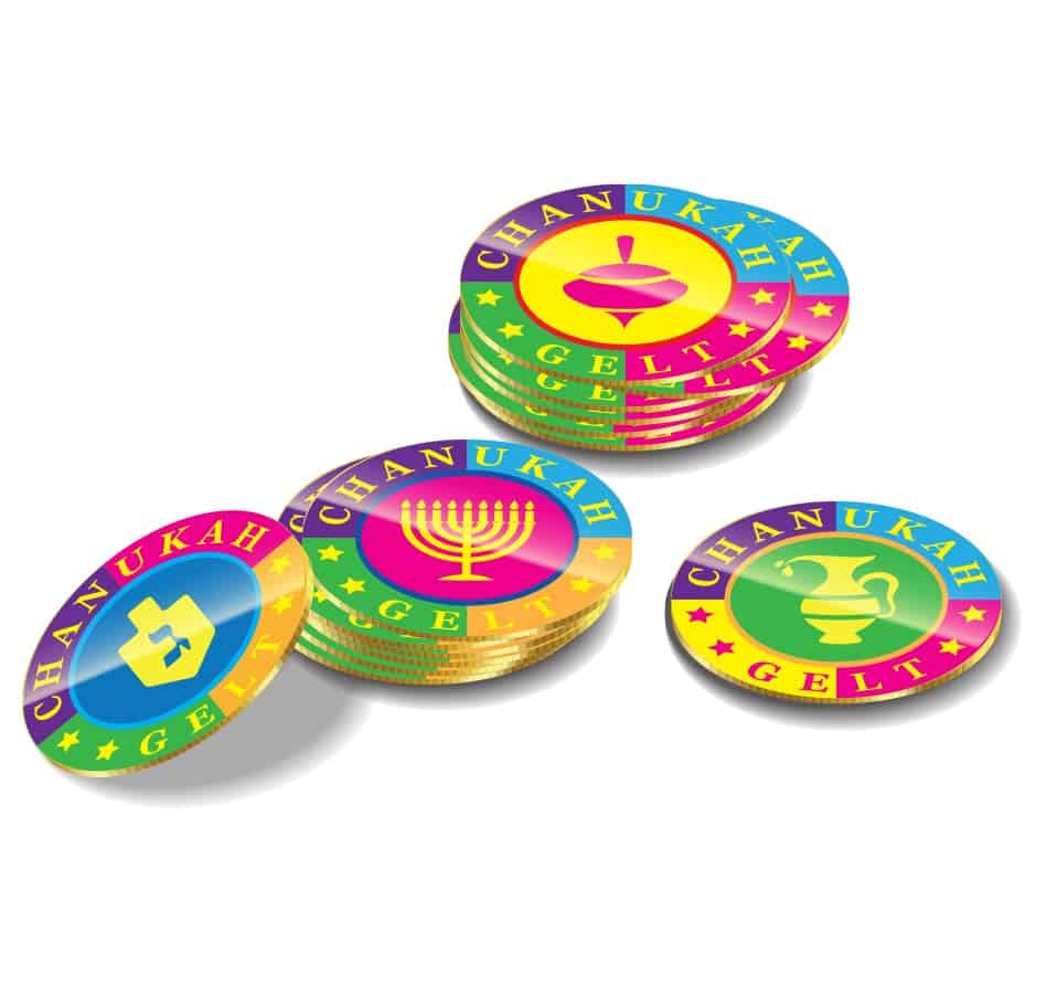 Dreidels de Hanukkah - Dreidel de Madera Azul y Blanco - - Imagen 6