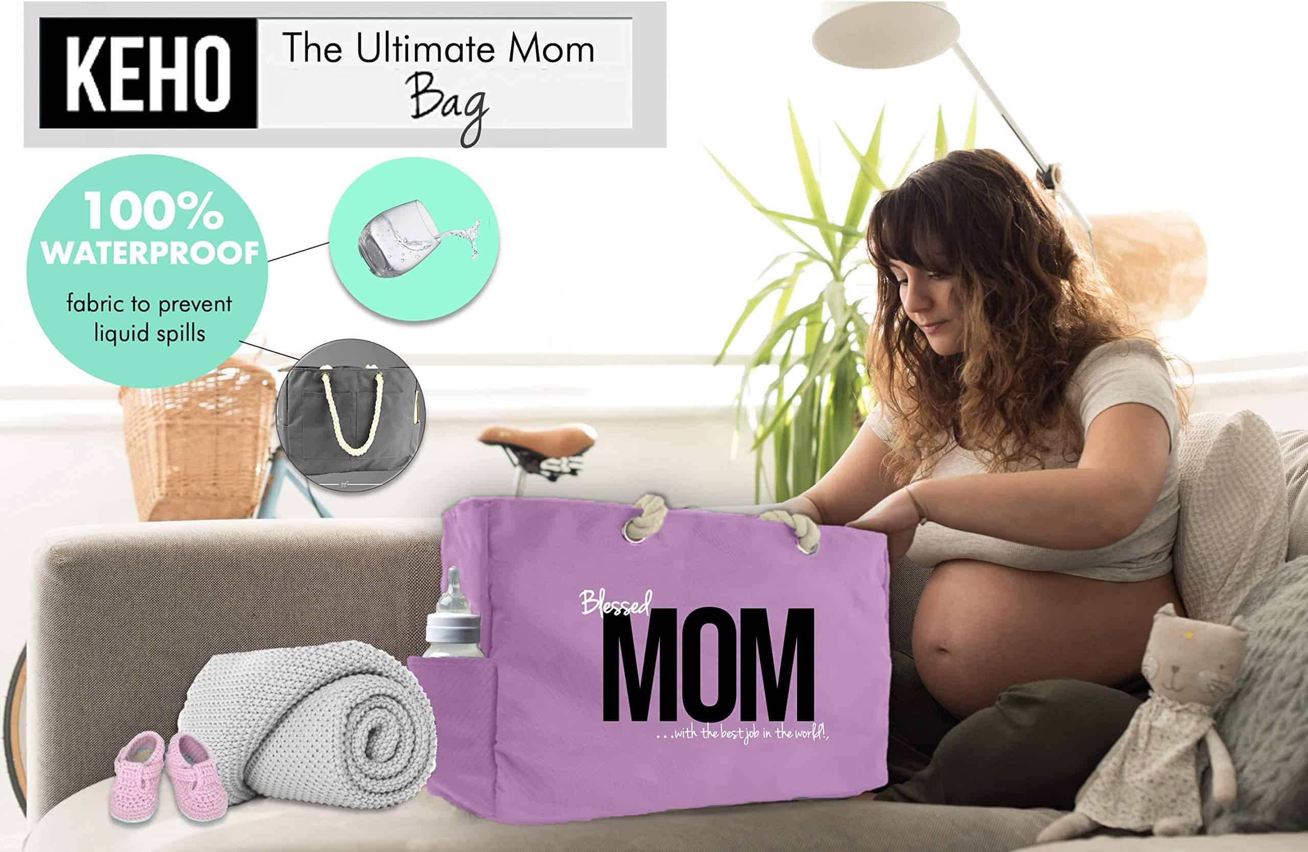 Bolso de Hospital / Embarazo KEHO XXL Ultimate "Mom" (Rosa) - Imagen 4