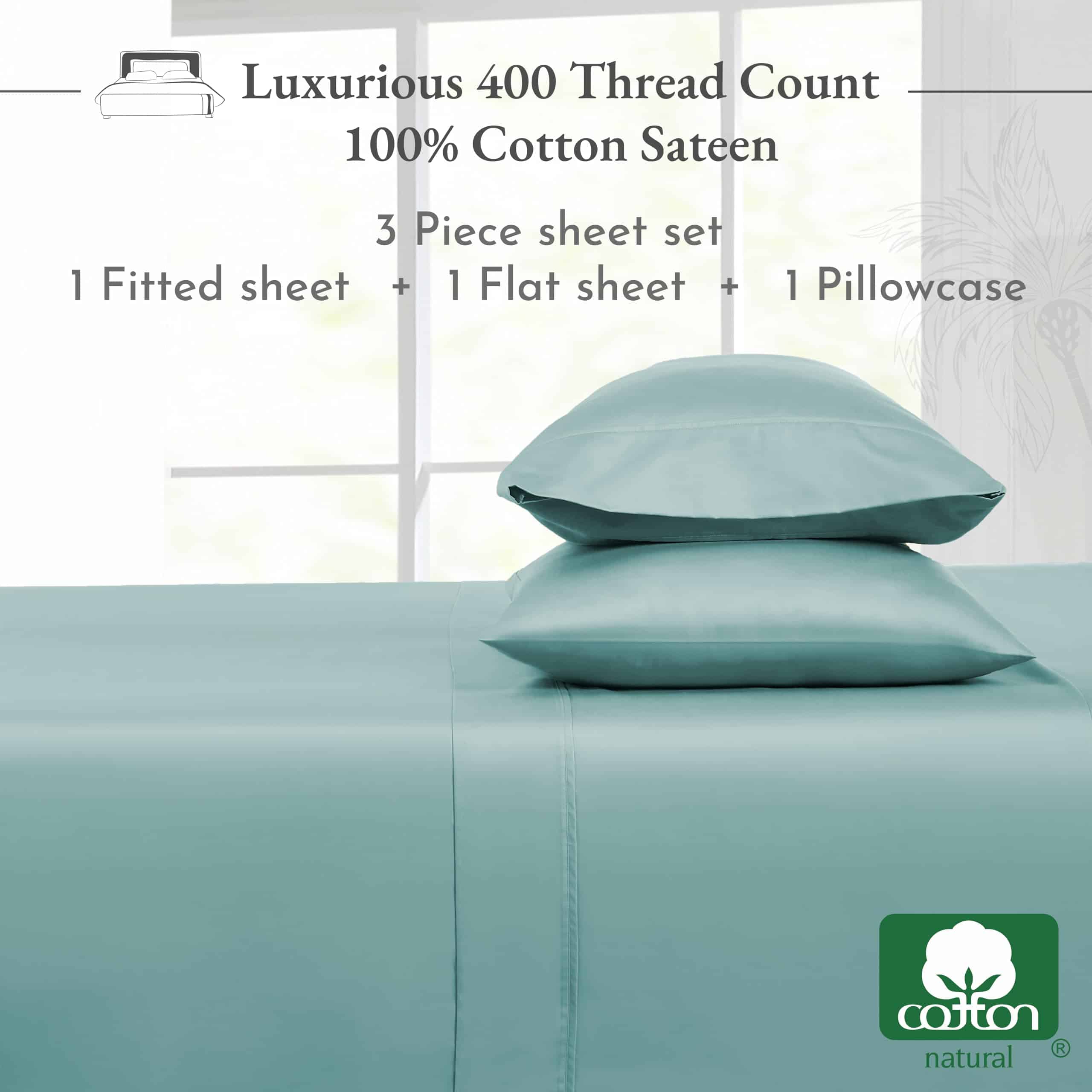 Juego de sábanas California Design Den -Teal - Imagen 4