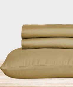 Juego de sábanas de lujo California Design Den -Oro