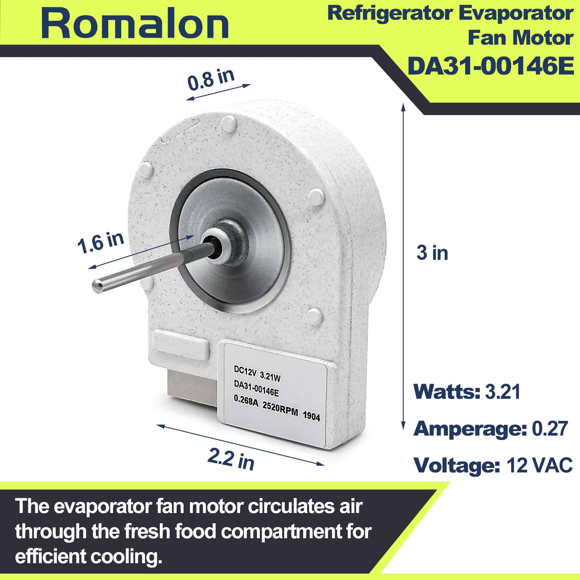 Motor del ventilador del evaporador del -iancemate - Imagen 3