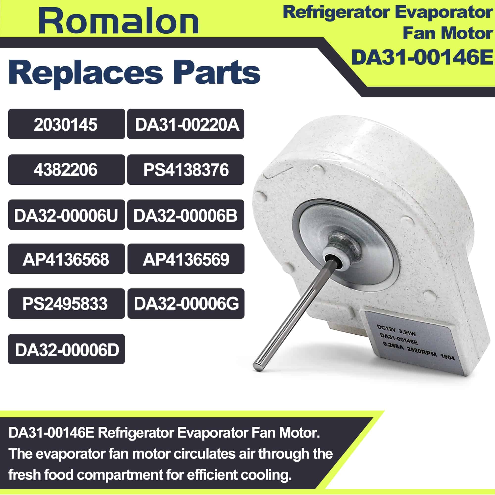 Motor del ventilador del evaporador del -iancemate - Imagen 5