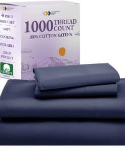 Juego de sábanas tamaño Queen California Design Den de 1000